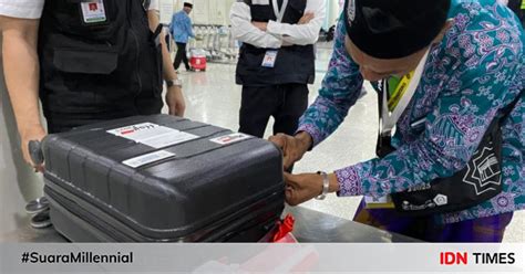 Potret Koper Jemaah Haji Dibuka Petugas Bandara Cek Isinya