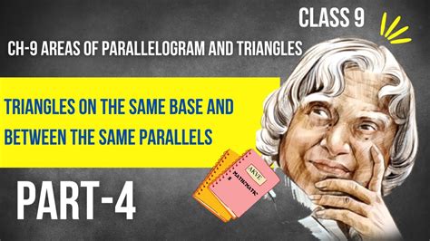 Triangles On The Same Base And Between The Same Parallels Chapter 9