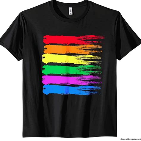 Stand Out In Style With Our Sleek Black Pride Tshirt Featuring Vibrant