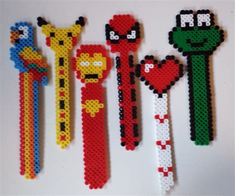 Perler Bead Art Hama Beads Design Beaded Bookmarks