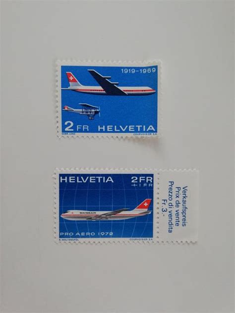 X Swissair Briefmarken Pro Aero Kaufen Auf Ricardo