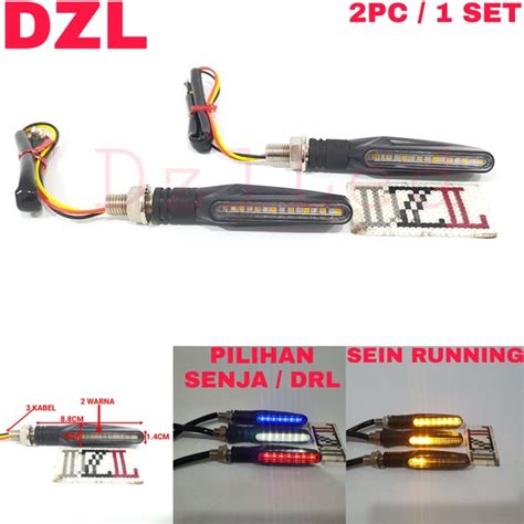 Jual Lampu Led Drl Sein Running Warna Waterproof Model Moge Sien Sen