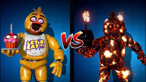 Fnaf Ar Special Delivery Scorching Chica Vs Chica Comparison Youtube