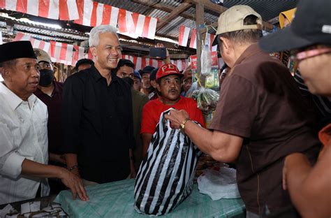 Kunjungi Sejumlah Pasar Tradisional Inilah Solusi Konkret Ganjar Atasi