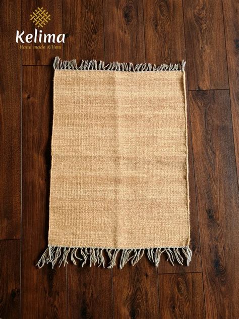 Handgemaakt Kelim Vloerkleed Cm X Cm Naturel Wol Tapijt Kilim