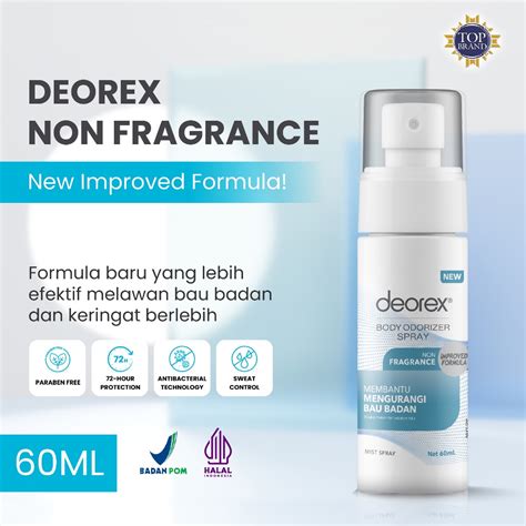 Jual Deorex Body Odorizer Spray Non Fragrance Musk Fragrance For