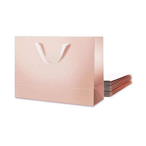 12 Extra Large T Bags With Handles 16x6x12 Inches Bridesmaid Proposal T Bags Rose Gold