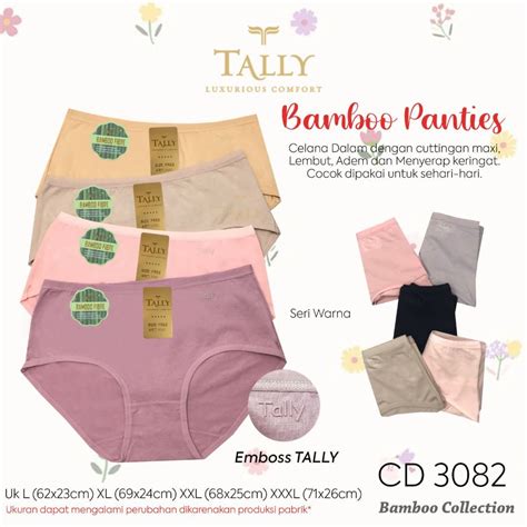 Jual Tally Cd Celana Dalam Bamboo High Waist Maxi Jumbo