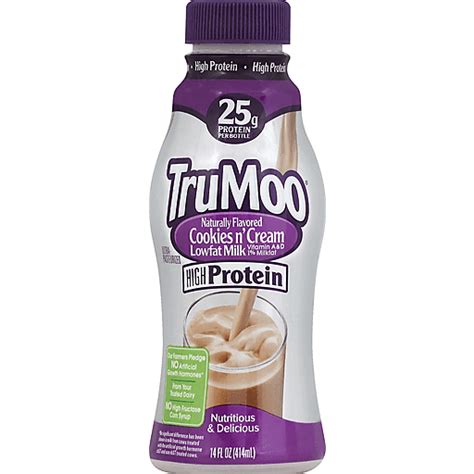 Trumoo Lowfat Milk High Protein Cookies N Cream Milk Sun Fresh