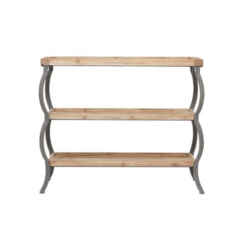 Litton Lane In Brown Extra Large Rectangle Wood Shelves Console