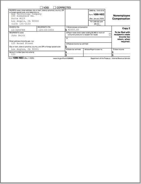 Printable Form 1099-Nec - Printable Calendars AT A GLANCE