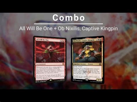 Edh Combo All Will Be One Ob Nixilis Captive Kingpin Youtube