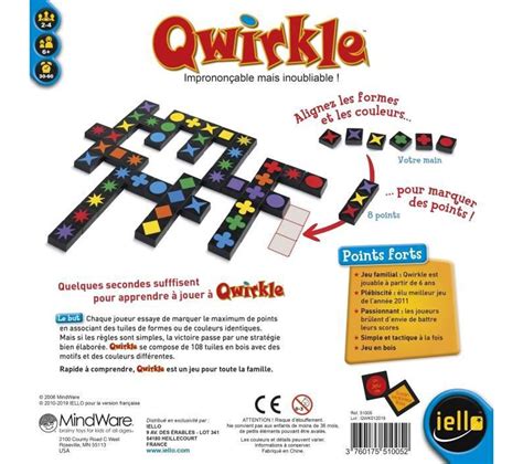 Jeu De R Flexion Et Strat Gie Qwirkle Jeux Jouets But