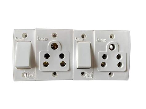 Janak 5 Pin White Plastic Electrical Switch Board At Rs 100 Piece In