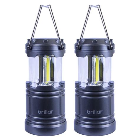 2x Brillar Cob LED 260 Lumens Popup Lantern Tent Light Camping Hiking