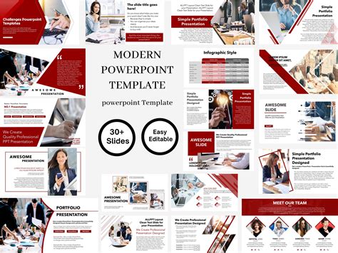 Modern Minimal Power Point Template Easy Editable Presentation