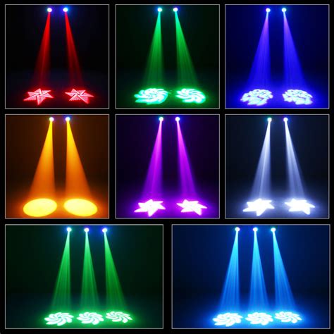 2pcs 150W LED Moving Head Stage Light RGBW Gobo Spot Beam Disco DJ