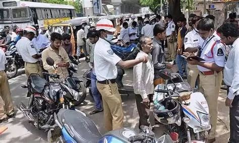 Hyderabad Rs 135 Crore Pending Traffic Challans Collected So Far