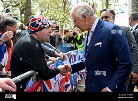 King Charles III Meeting Royal Superfan John Loughrey On A Walkabout