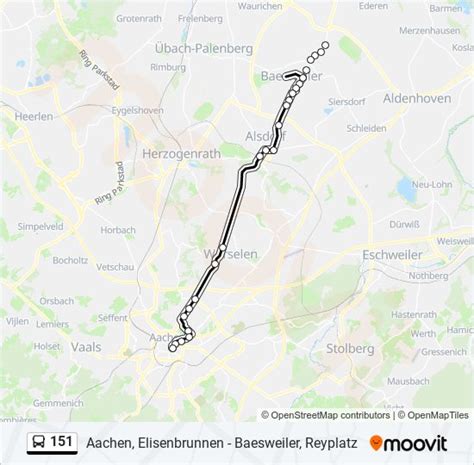 151 Route Schedules Stops Maps Aachen Elisenbrunnen Updated