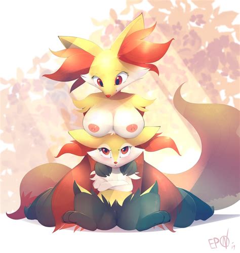 Braixen And Delphox Pokemon Drawn By B Epon Danbooru