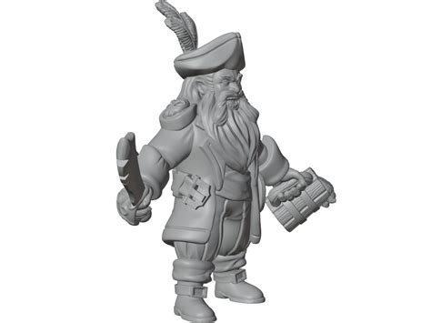 Dwarf Pirates Captain By Maypole Make Tabletop