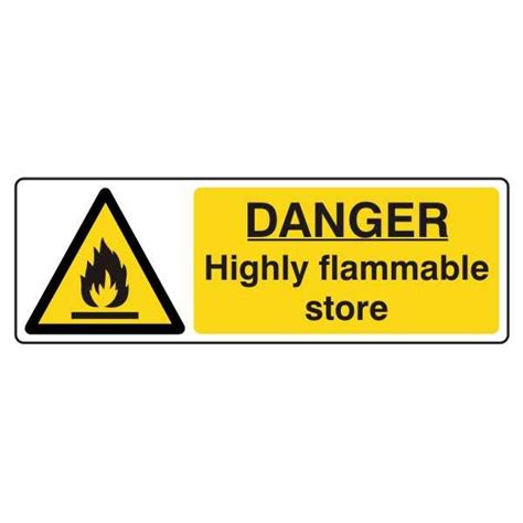 DANGER Highly Flammable Store PPE Stores