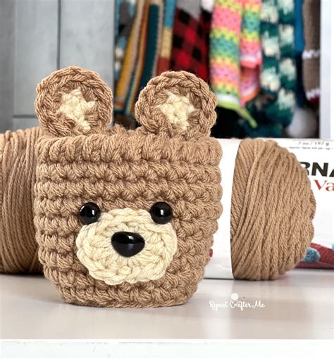 Bernat Bear Crochet Cups Repeat Crafter Me