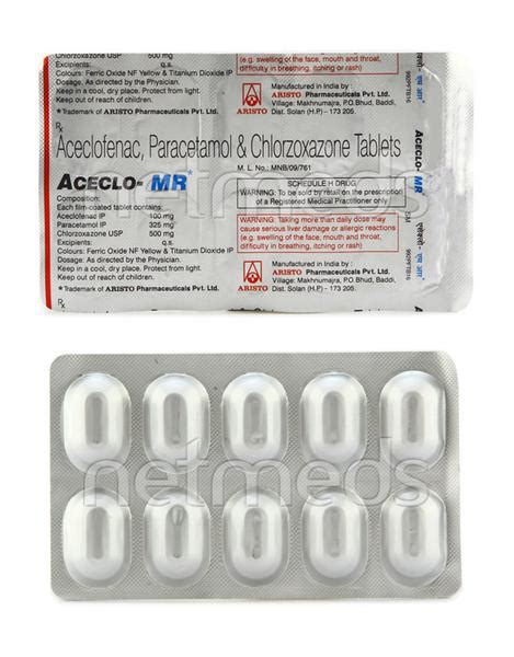 Aceclo Mr Tablet 10s Buy Medicines Online At Best Price From