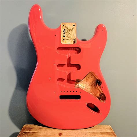 Warmoth Strat Body Fiesta Red Reverb