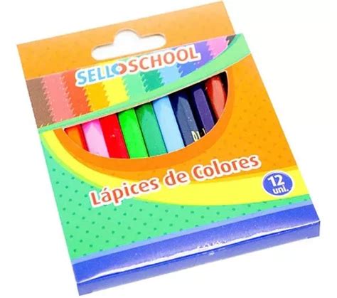 Pack 5x Set 12 Lápices De Colores Cortos Cuotas sin interés