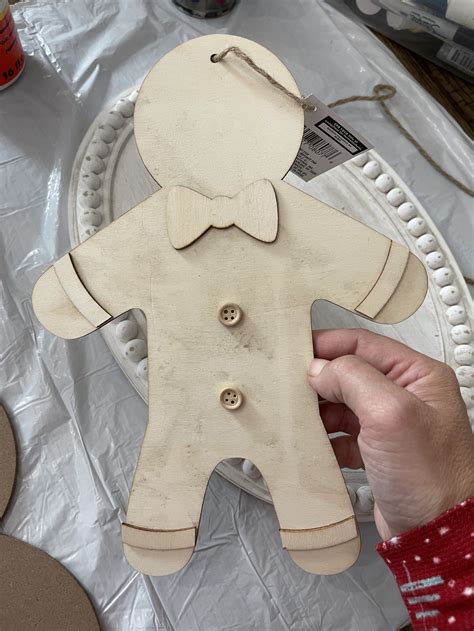 Dollar Tree Gingerbread Man Makeover Re Fabbed