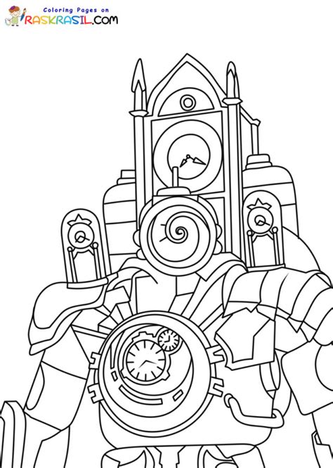 Titan ClockMan Coloring Pages