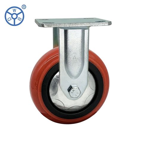 Wbd Good Price PVC PU Wheels Swivel Fixed Top Plate Industrial Caster