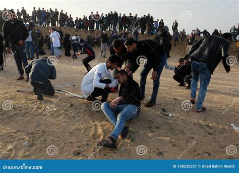 Palestinians Take Part In `great March Of Return` Demonstration Near