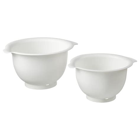 VISPAD Mixing Bowl Set Of 2 White IKEA