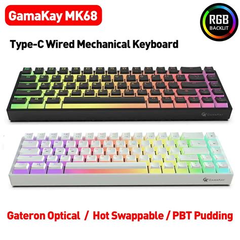 Gamakay Mk Keys Rgb Hot Swappable Type C Wired Mechanical Keyboard My XXX Hot Girl