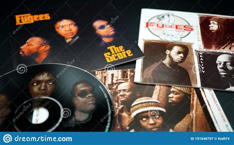 Covers And Cds Of The American Hip Hop Group Fugees The Score Became