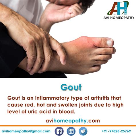 Gout Is An Inflammatory Type Of Arthritis That Cause Red Hot And