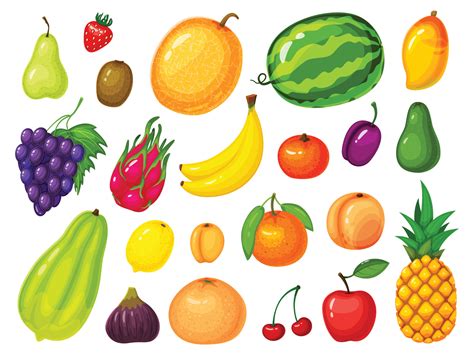 Dibujos Animados Frutas Lim N Fresa Banana Naranja Manzana Sand A