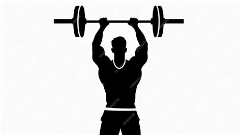 A Man Lifting A Barbell With The Words Body Lift On It Premium Ai