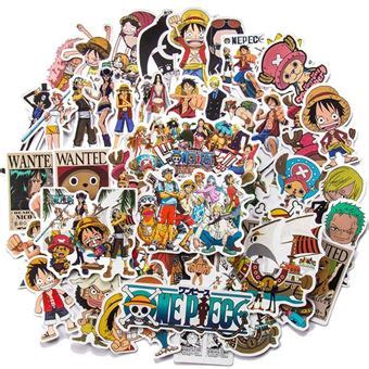 50 stickers para decorar tu habitación Modelo one piece Decoración y