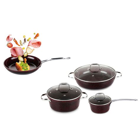 Forged Aluminum 7pcs Non Stick Cookware Set China Forged Aluminum And