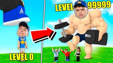 FIQUEI MUSCULOSO E VIREI O MAIS FORTE DO MUNDO NO ROBLOX Strong