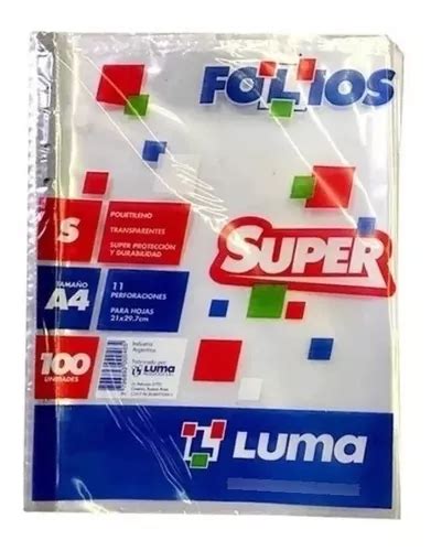 Folios Luma Super Polietileno A X Unidades