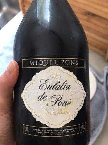 Cava Miquel Pons Cava Eul Lia De Pons Brut Reserva Vivino Us