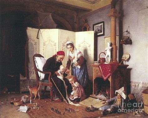 A Game Of Soldiers 1878 Painting By Gaetano Chierici Fine Art America