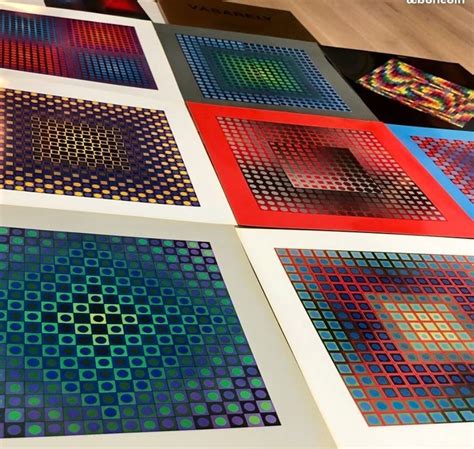 Victor Vasarely Planches Folklore Plan Taire