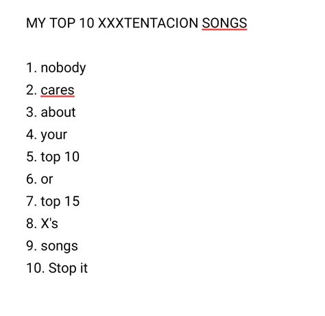 My Top 10 😭😭😭😭😭😭😭😭 Xxxtentacion