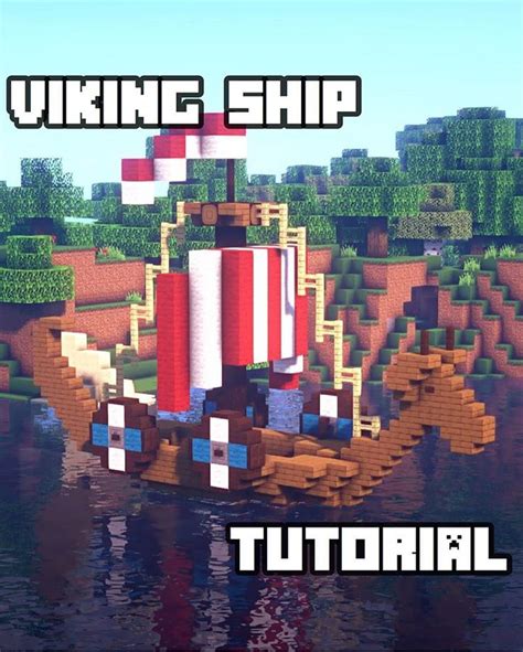 Minecraft Viking Ship Tutorial | Viking ship, Minecraft, Vikings